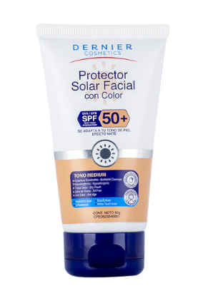Protector Solar Facial con Color - Tono Medium 50g
