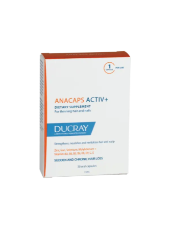 ANACAPS ACTIV+  Suplemento alimenticio anti-caída 30 Cápsulas